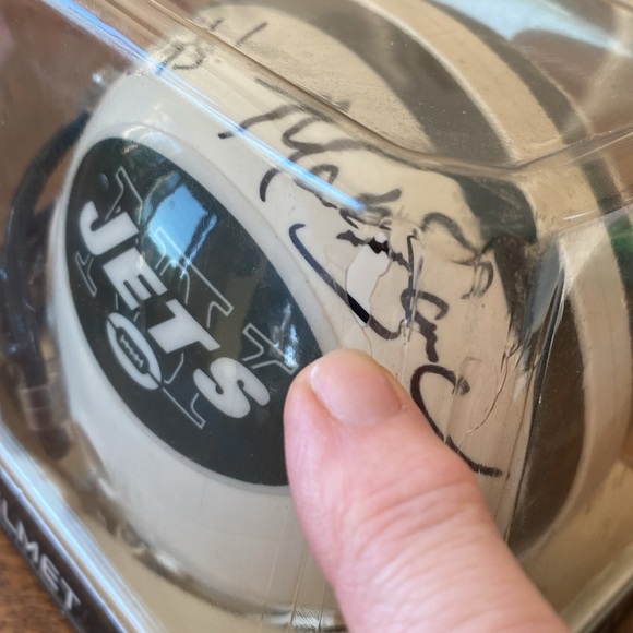 NY JETS MARK SANCHEZ Signed Mini Helmet - Picture 11 of 13